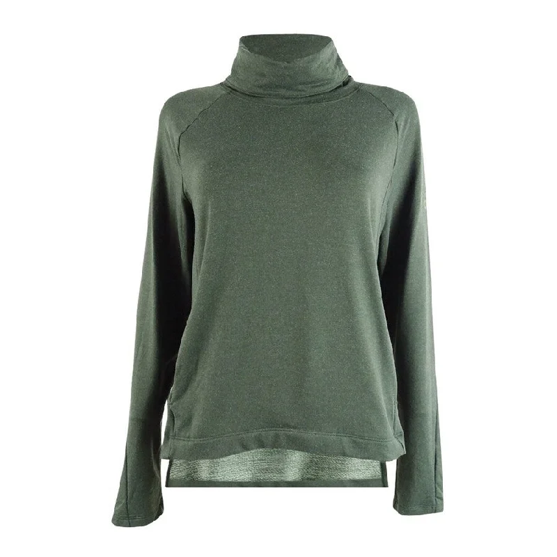 Adidas Women's Designed2Train ClimaLite Turtleneck Top (S, Legend Earth)