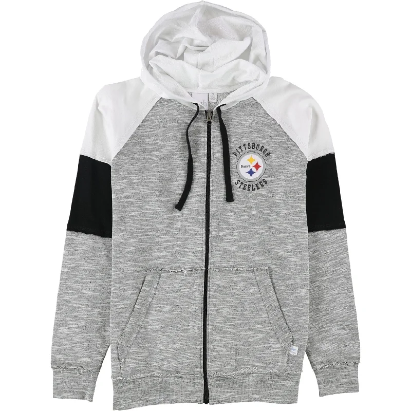 Touch Womens Pittsburgh Steelers Hoodie Sweatshirt, Grey, Medium