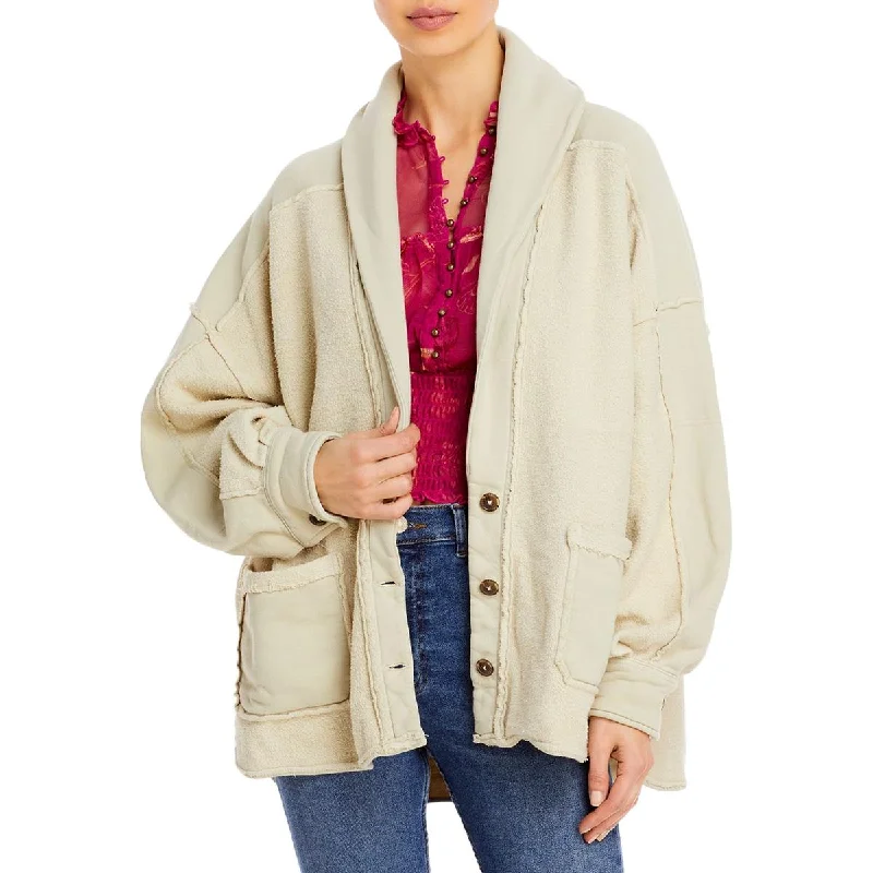 Free People Womens Jordan Coat Long Sleeves Soft Shell Jacket