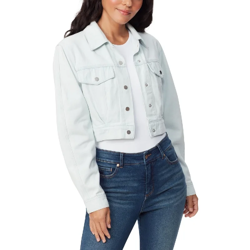 Gloria Vanderbilt Womens Crop Denim Denim Jacket