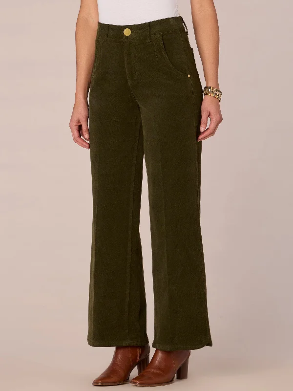 "Ab"solution Skyrise Tulip Hem Petite Wide Leg Pants