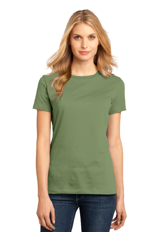 District Womens Perfect Weight Short Sleeve Crewneck T-Shirt - Fresh Fatigue Green