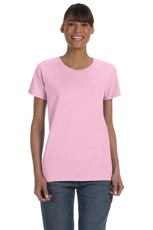 Gildan Womens Short Sleeve Crewneck T-Shirt - Light Pink