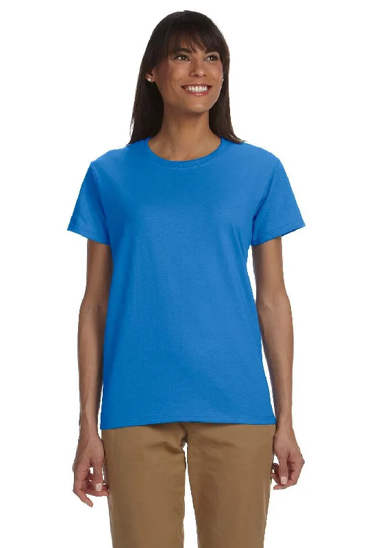 Gildan Womens Ultra Short Sleeve Crewneck T-Shirt - Iris Blue - Closeout