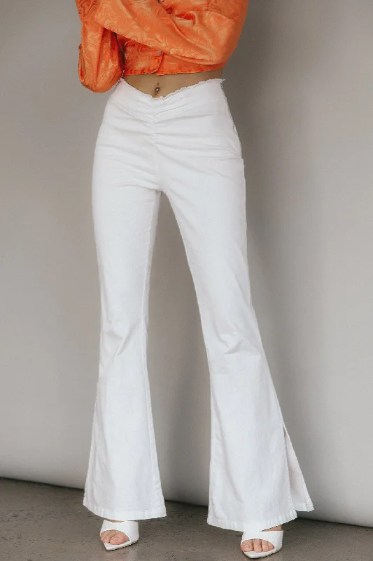 Mahla Flared Pants Ivory