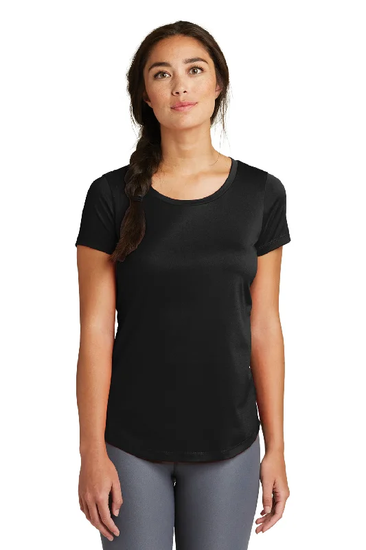 New Era Womens Series Performance Jersey Moisture Wicking Short Sleeve Crewneck T-Shirt - Black