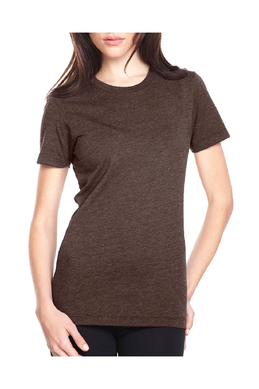 Next Level Womens CVC Jersey Short Sleeve Crewneck T-Shirt - Espresso Brown