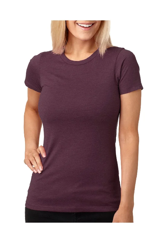 Next Level Womens CVC Jersey Short Sleeve Crewneck T-Shirt - Plum Purple