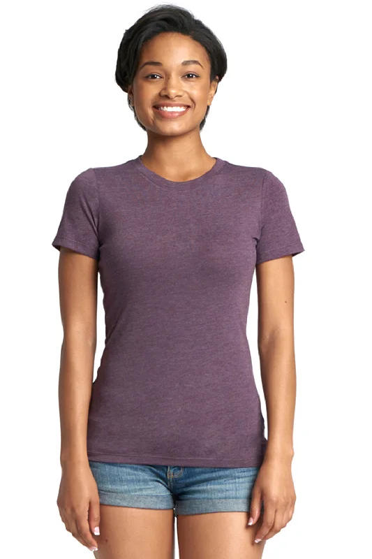 Next Level Womens Jersey Short Sleeve Crewneck T-Shirt - Vintage Purple - Closeout