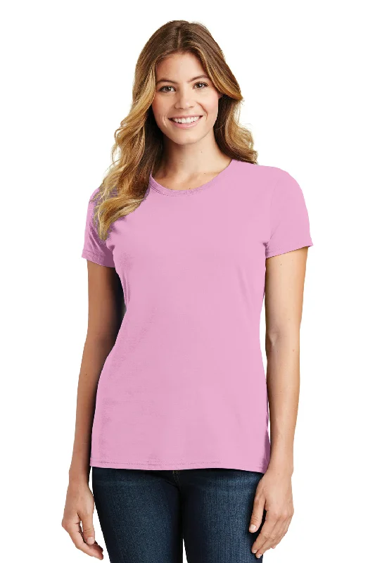 Port & Company Womens Fan Favorite Short Sleeve Crewneck T-Shirt - Candy Pink