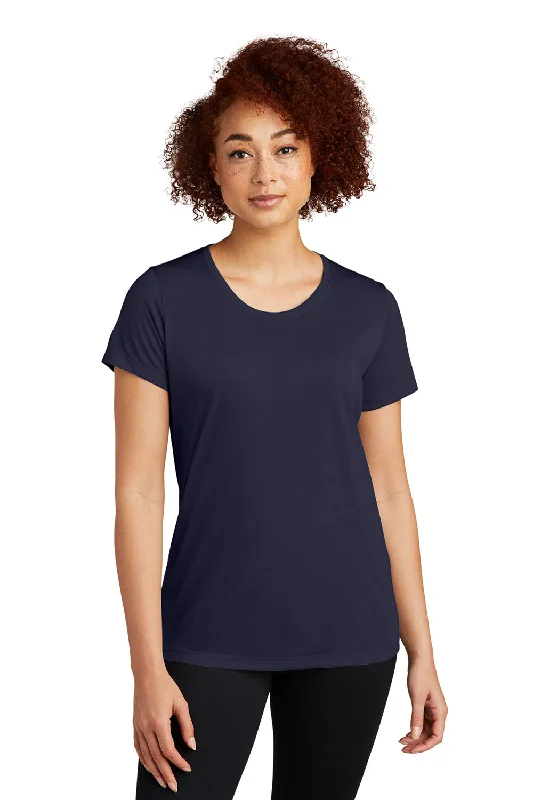 Sport-Tek Womens Competitor Moisture Wicking Short Sleeve Scoop Neck T-Shirt - True Navy Blue