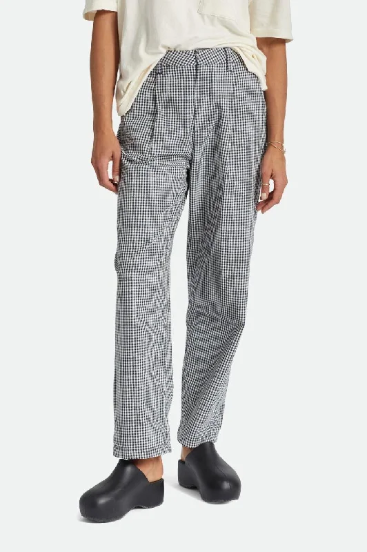 Victory Trouser Pant - Washed Navy Gingham