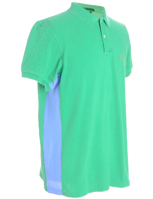 Label Josh Contrast Side Panel Polo Top