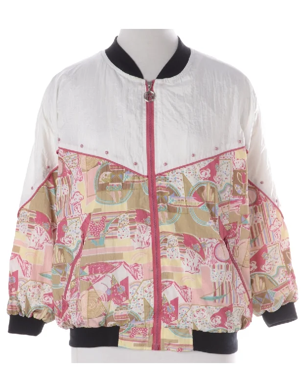 Label Kay Bomber Patterned Jacket